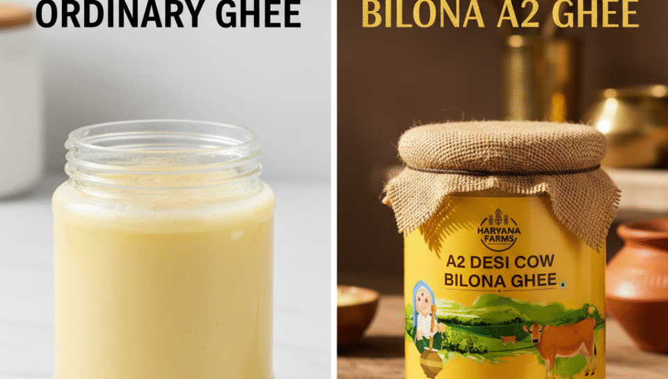 haryana farms Bilona A2 Desi Cow Ghee vs Regular Ghee: What’s Really Different?